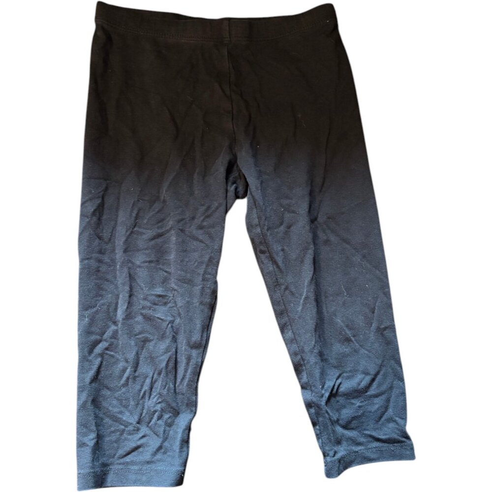Faded Glory girl's solid black capri leggings sz‎ XS 4-5
